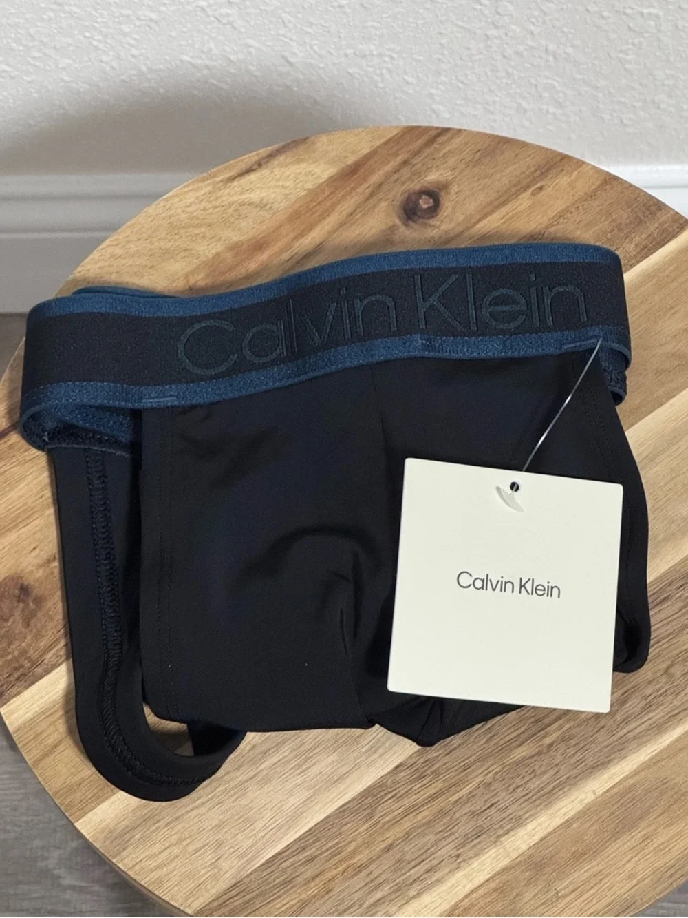 NWT Calvin Klein Tonal Logo Micro Jockstrap Black Size L